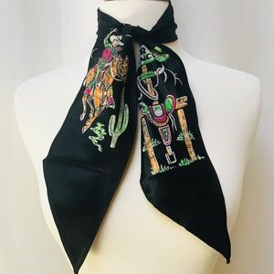 Vintage 1940’s western cowboy scarf *RARE*